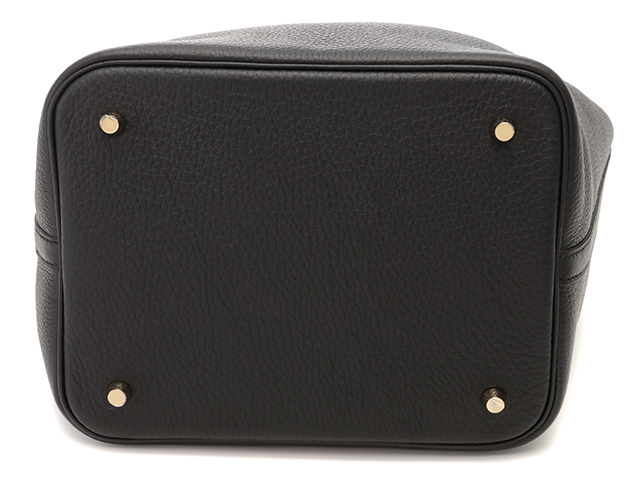 HERMES エルメス ピコタンロックMM ブラック/GP トリヨン