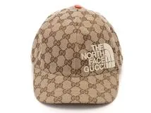 THE NORTH FACE x GUCCI グッチ×ノースフェイス キャップ コットン×ポリエステル×ナイロン ベージュ Lサイズ  672155【472】AH の購入なら「質」の大黒屋（公式）