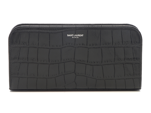 サンローラン　クロコエンボス　長財布　最終値下げ サンローラン クロコエンボス 長財布 最終値下げ - メルカリ
