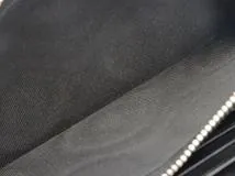 SAINT LAURENT PARIS サン ローラン パリ ラウンドファスナー 長財布 エンボスクロコレザー ブラック【473】