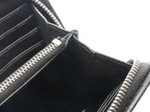 SAINT LAURENT PARIS サン ローラン パリ ラウンドファスナー 長財布 エンボスクロコレザー ブラック【473】