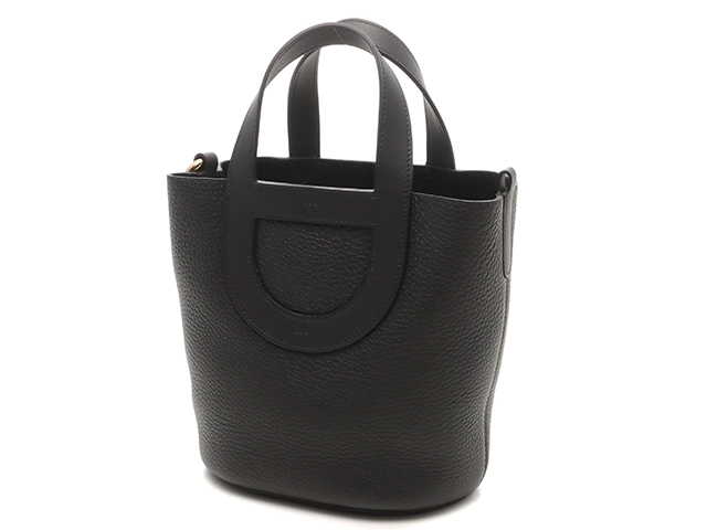 HERMES エルメス インザループ18 ブラック/トリヨンクレマンス ヴォースイフト/GP金具 B刻印 2023年 展示新品 未使用品【430】
