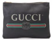 GUCCI グッチ ポートフォリオクラッチバッグ ブラックレザー 500981 