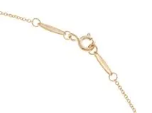 TIFFANY＆CO　ティファニー　バイザヤード　ネックレス　K18イエローゴールド　ダイヤモンド　1P　1.9ｇ　2143100454118　【437】