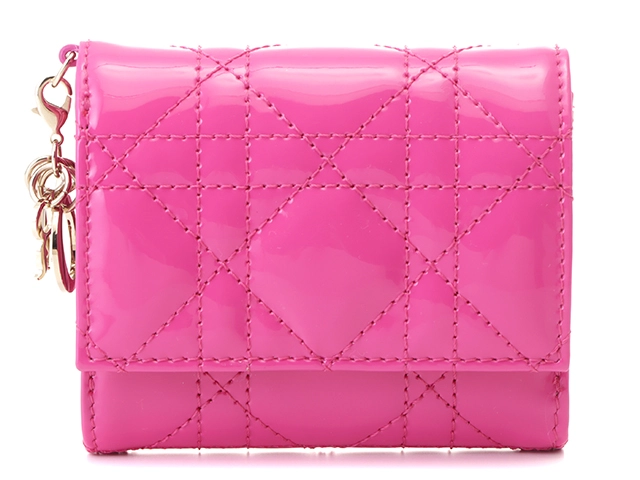 Dior ディオール ロータスウォレット ピンクエナメル 日本限定