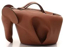 LOEWE ロエベ エレファントバッグラージ タン カーフ 【471】N