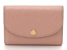 ルイ･ヴィトン  LOUIS VUITTON  ポルトモネ・ロザリ モノ･アンプラント ローズプードル M81520 二つ折り 財布【460】2143100459854