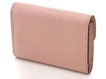 ルイ･ヴィトン  LOUIS VUITTON  ポルトモネ・ロザリ モノ･アンプラント ローズプードル M81520 二つ折り 財布【460】2143100459854