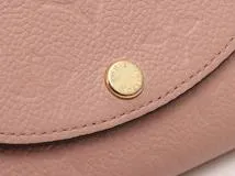 ルイ･ヴィトン  LOUIS VUITTON  ポルトモネ・ロザリ モノ･アンプラント ローズプードル M81520 二つ折り 財布【460】2143100459854