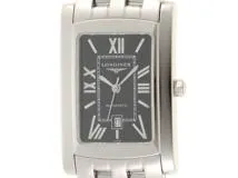 大幅値下　LONGINES ドルチェヴィータメンズ ブラック文字盤 スモセコ ロンジン ドルチェヴィータ 自動巻、ステンレススティール