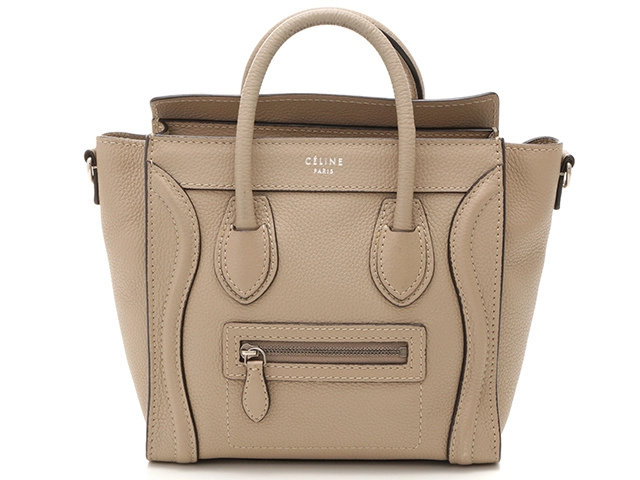 CELINE セリーヌ ラゲージ ナノ デューン カーフ 168243LUG.03UN【430】2143100461970  の購入なら「質」の大黒屋（公式）