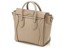 CELINE セリーヌ ラゲージ ナノ デューン カーフ 168243LUG.03UN【430】2143100461970  の購入なら「質」の大黒屋（公式）