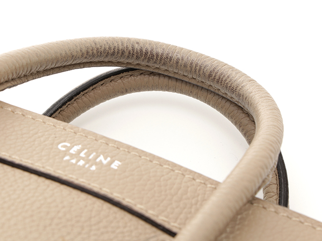 CELINE セリーヌ ラゲージ ナノ デューン カーフ 168243LUG.03UN