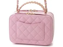 CHANEL シャネル マトラッセ スモール チェーンバニティ ピンク CHANEL シャネル マトラッセ スモール チェーンバニティ ピンク