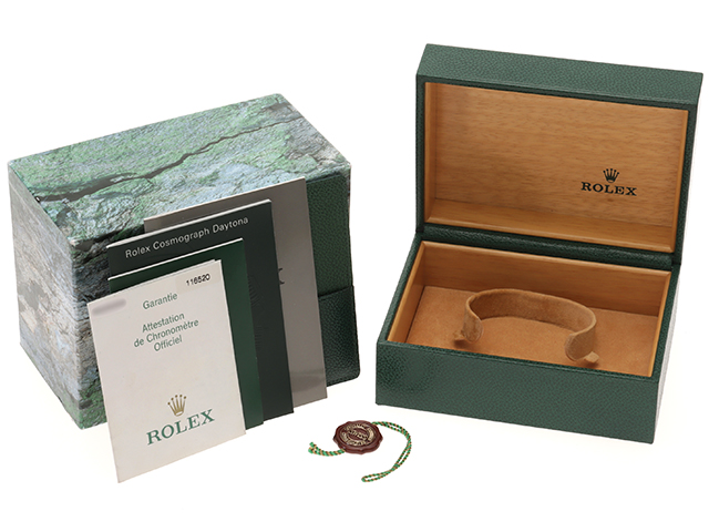【美品】ロレックス純正　デイトナ②Mサイズ　現行BOX スリーブ付　付属品20点 美品】ロレックス純正デイトナ②Mサイズ現行BOX スリーブ付付属
