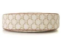 CELINE セリーヌ トリオンフ アヴァ PVC ショルダーバッグ ホワイト CELINE セリーヌ トリオンフアヴァバッグ ホワイト/タン PVC/レザー