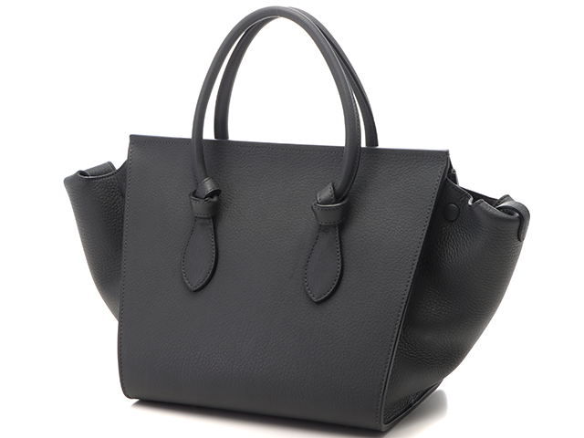 CELINE　セリーヌ　タイ　カーフ　ハンドバッグ CELINE セリーヌ バッグ ハンドバッグ タイ グレー カーフ【434