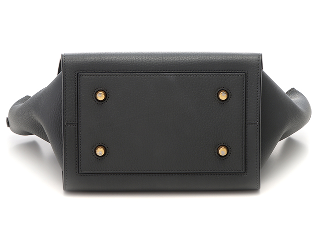 CELINE　セリーヌ　タイ　カーフ　ハンドバッグ CELINE セリーヌ ラゲージ マイクロ ハンドバッグ カーフ