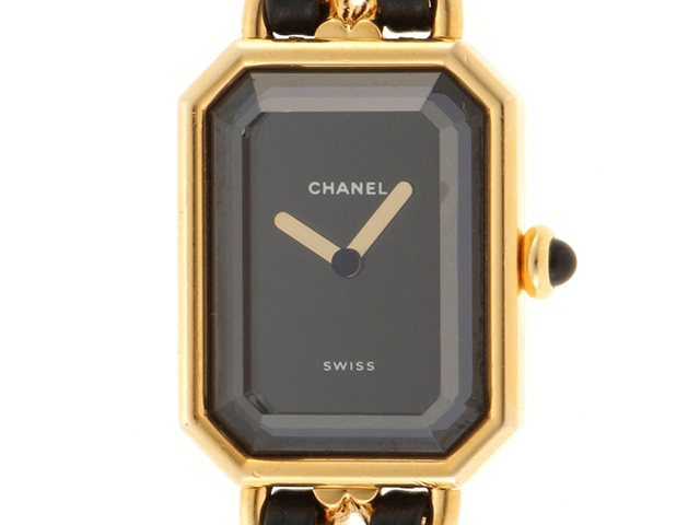 CHANEL シャネル プルミエールM 腕時計 H0001 ゴールドメッキ / レザー 