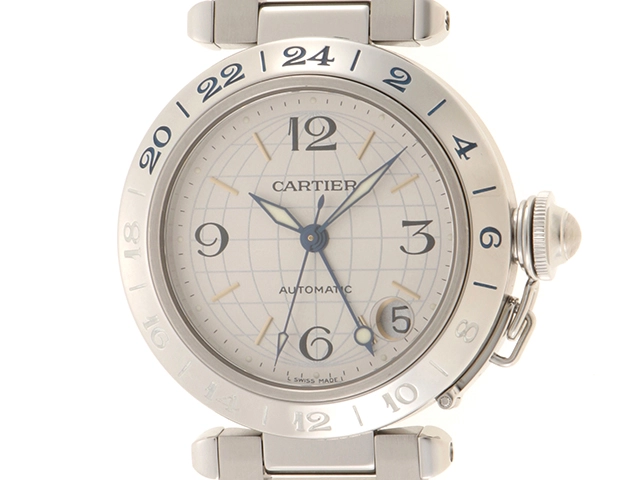 Cartier カルティエ パシャC メリディアン W31029M7 SS シルバー文字盤 ...