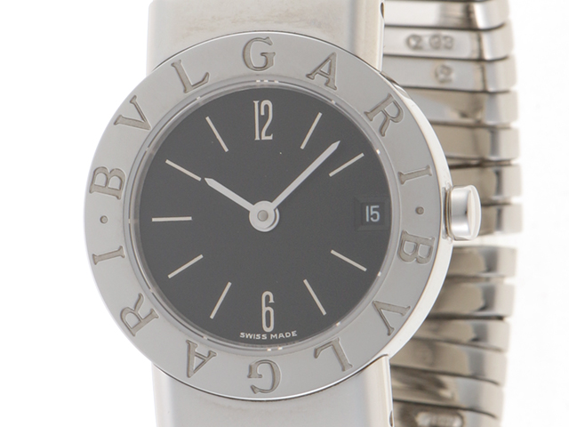 BVLGARI ブルガリ トゥボカス BB232TS ブラック文字盤 SS ステンレス