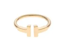 TIFFANY＆Co　ティファニー　Tワイヤー　リング　指輪　YG　6.5号　【460】2143100469433