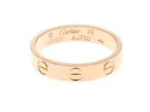 Cartier　カルティエ　ミニラブ　リング　ＰＧ　ピンクゴールド　3.0ｇ　シャープ４９　　CXS901　【432】　2143100470613