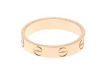 Cartier　カルティエ　ミニラブ　リング　ＰＧ　ピンクゴールド　3.0ｇ　シャープ４９　　CXS901　【432】　2143100470613