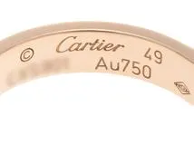 Cartier　カルティエ　ミニラブ　リング　ＰＧ　ピンクゴールド　3.0ｇ　シャープ４９　　CXS901　【432】　2143100470613
