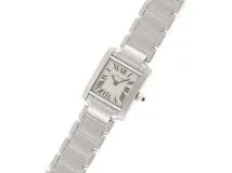 Cartier　カルティエ　レディース時計　タンクフランセーズSM　クォーツ　ステンレス　文字盤アイボリー　W51008Q3【430】2143100470705