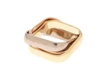 Cartier カルティエ トリニティクッションリング LM ラージモデル B4239900 3カラー 57号 日本サイズ17号 【460】2143100473003