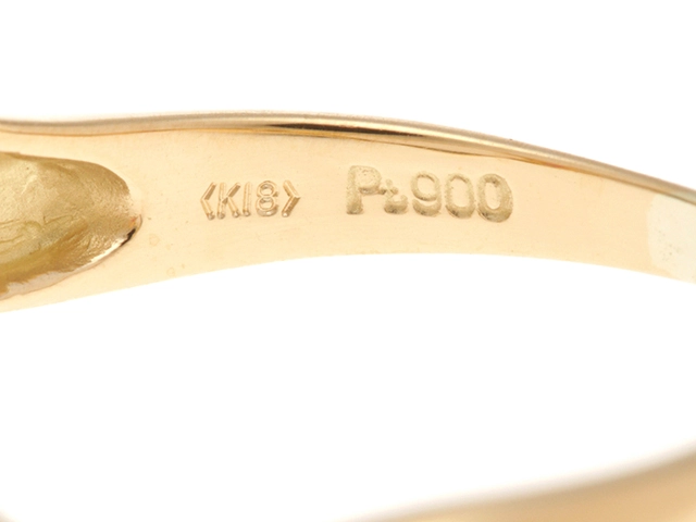 JEWELRY　ジュエリー　リング　　K18/PT900　ルビー/ダイヤモンド 　3.7g　#16.5　2143100474963【472】H