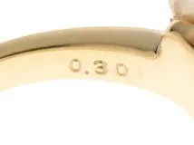 TASAKI　タサキ　ジュエリー　リング　イエローゴールドK18　パール/ダイヤモンド0.30ct　17号【430】2143100475007