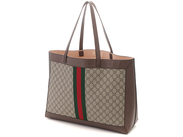 Gucci トートバッグ ベージュ ブラウン GUCCI グッチ トートバッグ/ショッピングバッグ A4 GGキャンバス
