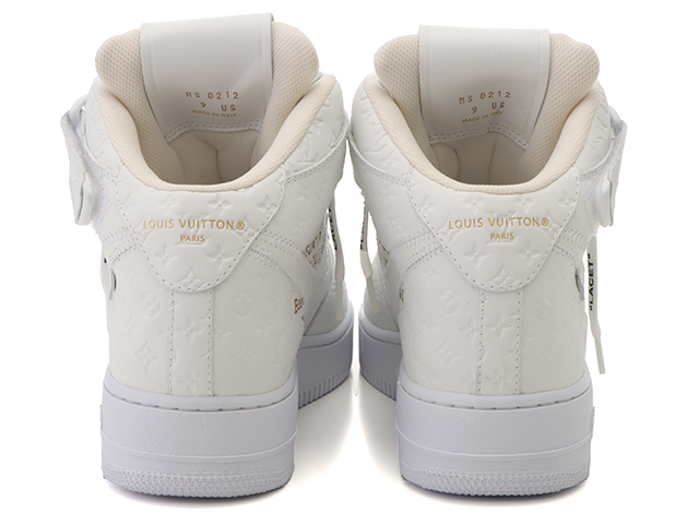 未使用 ルイヴィトン×ナイキ エアフォース1 ミッド ホワイト