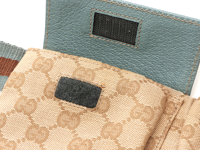 GUCCI グッチ GGウエストバッグ シェリーライン ベージュ ブルー GUCCI グッチ GGウエストバッグ シェリーライン ベージュ ブルー