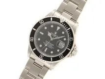 A番1999年並行品 ROLEX ロレックス 腕時計 サブマリーナ デイト 16610 ステンレス ブラック文字盤 オンリースイス 自動巻き【472】SJ