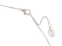Cartier　カルティエ　Cドウ　ネックレス　K18ホワイトゴールド　ダイヤモンド　0.18　2.5g　2143100477087　【437】