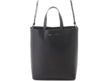 CELINE セリーヌ バーティカル カバ スモール 2WAY ショルダーバッグ ブラック レザー【473】