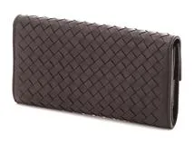 BOTTEGA VENETA ボッテガ・ヴェネタ 小物 長財布 イントレチャート ダークブラウン レザー 150509 【472】HA  の購入なら「質」の大黒屋（公式）