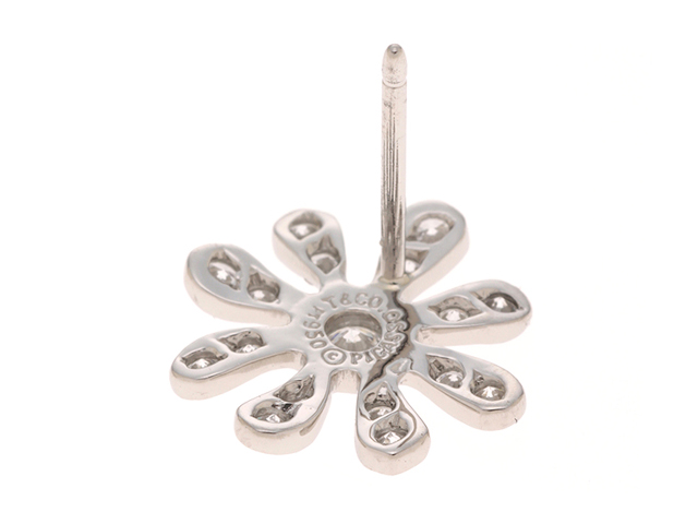 TIFFANY＆CO ティファニー フラワー ピアス PT950プラチナ