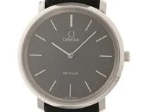 OMEGA オメガ 腕時計 デ・ヴィル 111.0107 グレー文字盤 ステンレス／社外革ベルト 手巻き ヴィンテージ 現状販売品【472】SJ