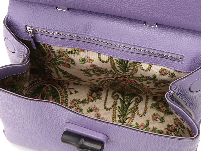 GUCCI グッチ バンブー デイリー パープル カーフ/バンブー 2WAY  