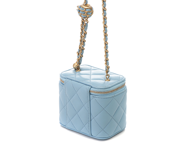 テレタビーズ　CHANEL　ヴァニティ クラシック スモール ヴァニティケース - グレインド シャイニー