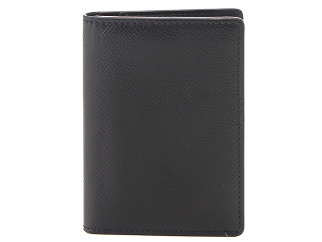 Maison Margiela 二つ折りカードケース ブラック Maison Margiela（メゾンマルジェラ） MAISON MARGIELA 2つ折りカード