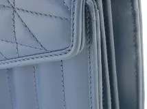 GUCCI　グッチ　GGマーモント　キルティング　チェーンショルダー　ブルー　レザー　474575　2143100483217　【205】