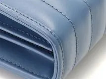 GUCCI　グッチ　GGマーモント　キルティング　チェーンショルダー　ブルー　レザー　474575　2143100483217　【205】