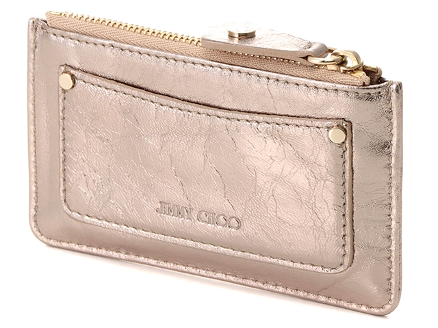 JIMMY CHOO ジミーチュウ スタースタッズ ナンシー キー&コインケース ゴールド/シルバー/ピンクゴールド レザー/GP【207】2143100483491