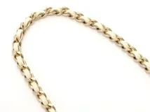 CHANEL　シャネル　マトラッセ 　クラシック チェーンウォレット ホワイト　GP　キャビアスキン　AP0250【431】2143100483859