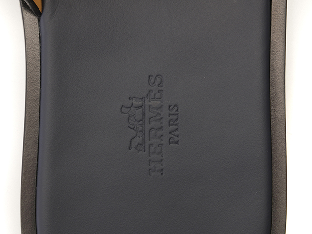 HERMES　エルメス　イズミールサンダル　メンズ41　マリン　ヴォーエプソン　H152415ZH11410　2143100483880　【432】